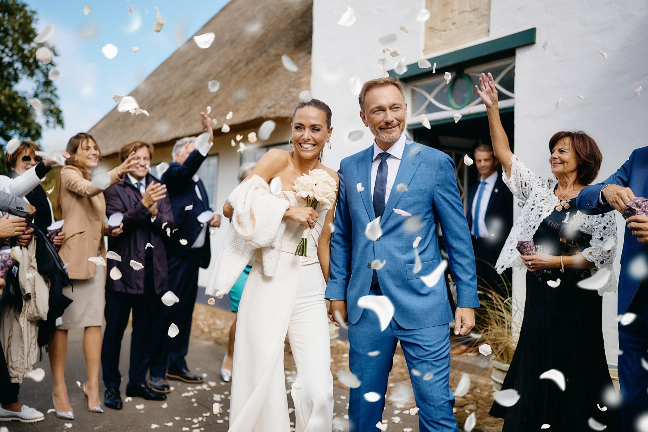 Hochzeit von Christian Lindner & Franca Lehfeldt auf der Nordseeinsel Sylt im Sommer 2022.