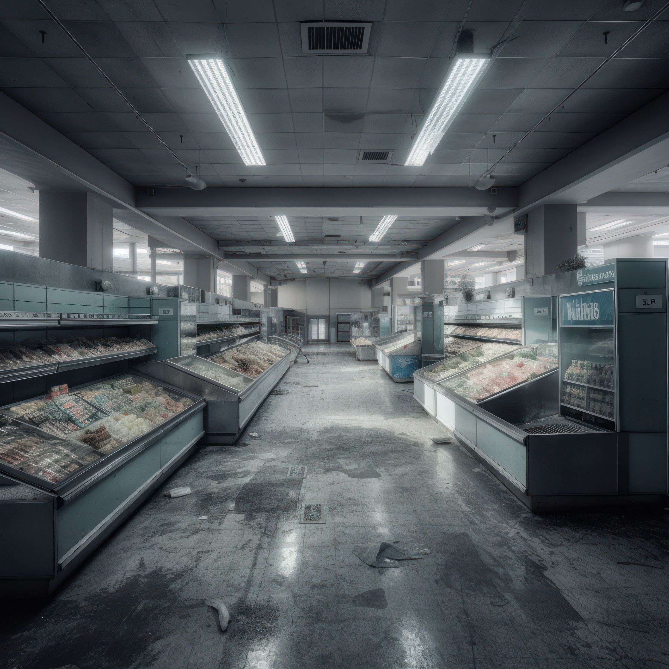 an abandoned grocery store
